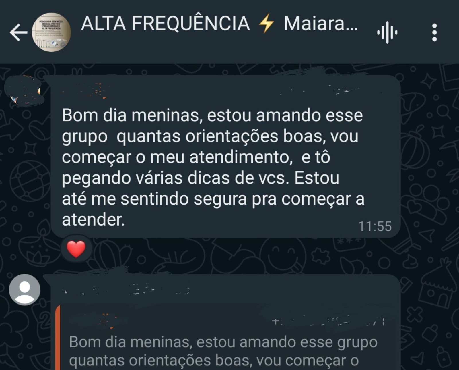 Depoimento de aluna iniciante na podologia